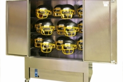 Up to 15 helmets can fit in our Sani Sport machine,